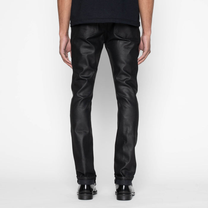 Stacked Guy - Wax Coated Black Stretch by Naked & Famous Denim