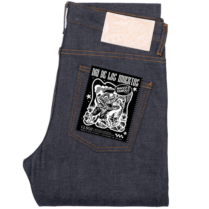 Super Guy - Dia De Los Muertos Selvedge - Xoloitzcuintli by Naked & Famous Denim