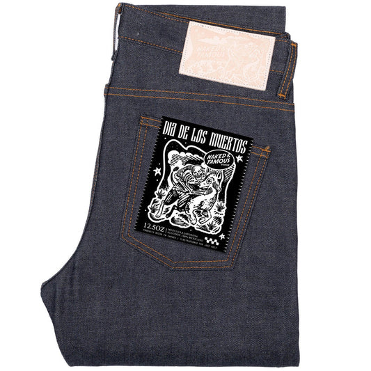 Super Guy - Dia De Los Muertos Selvedge - Xoloitzcuintli by Naked & Famous Denim