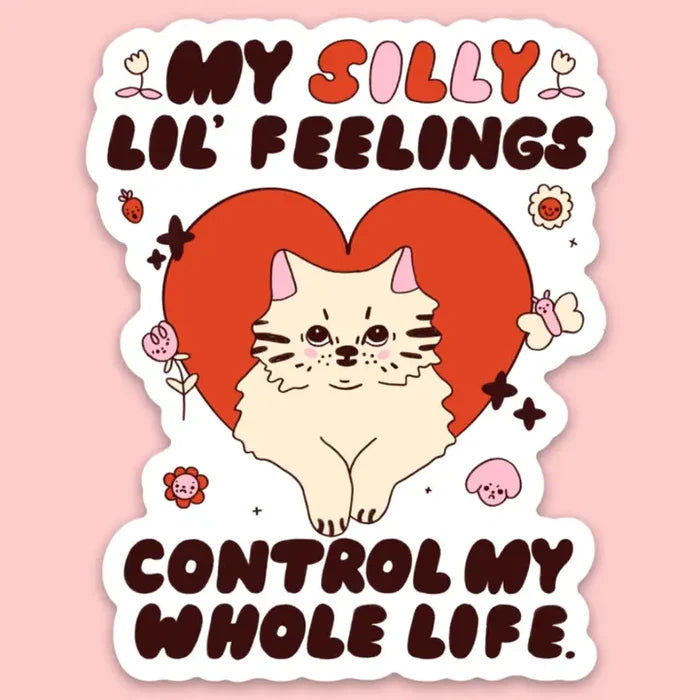 Tender Ghost 'My Silly Lil Feelings' Vinyl Sticker