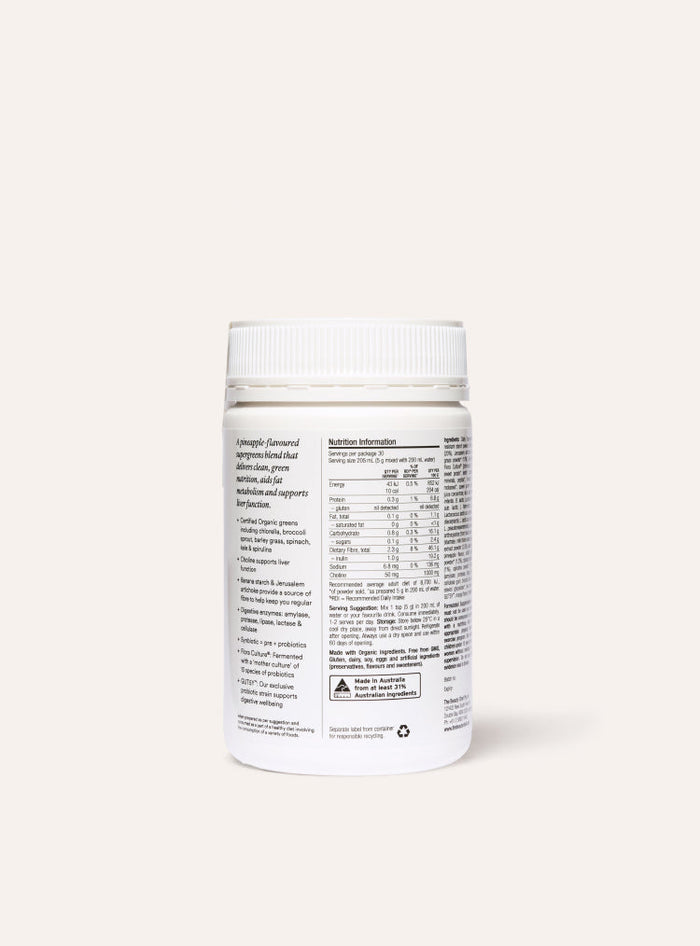 The Beauty Chef Daily Supergreens Inner Beauty Support Pineapple 150g - L'Organic
