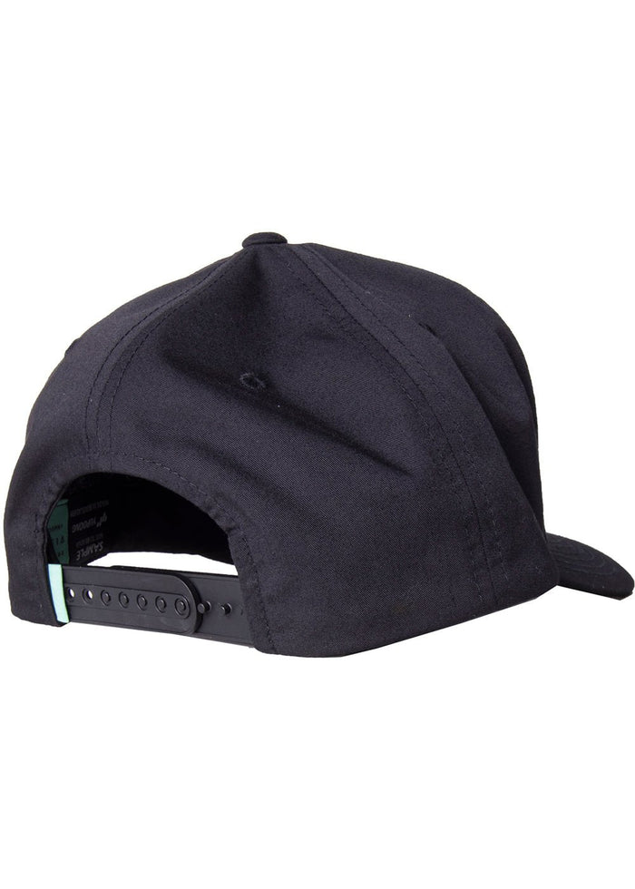 back oof black Vissla Seven Seas Eco Hat – Sustainable Surf Cap
