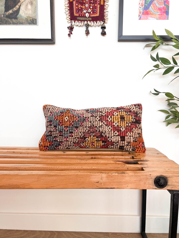 Tia Lumbar Kilim Pillow (10x20)