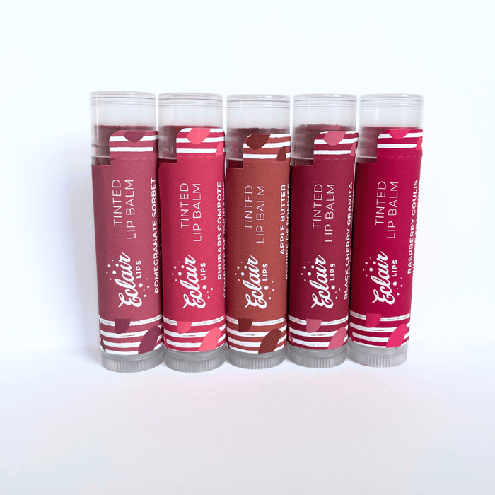Eclair Lips Tinted Lip Balms in various shades