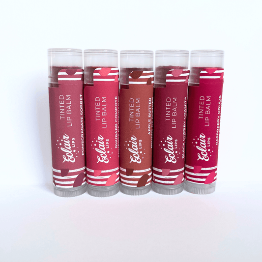 Eclair Lips Tinted Lip Balms in various shades