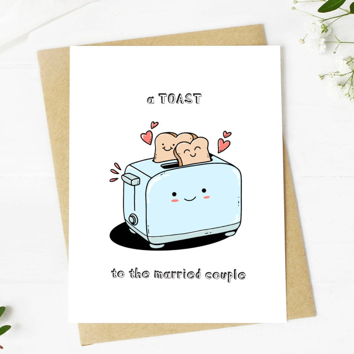 "Toast To The Married Couple" Wedding Card | Little Hippie