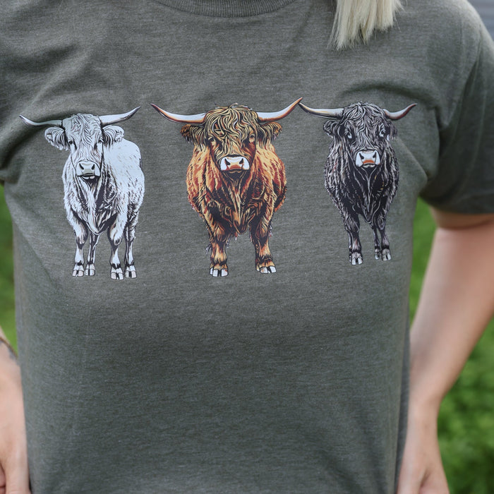 Tres Longhorns Graphic Tee