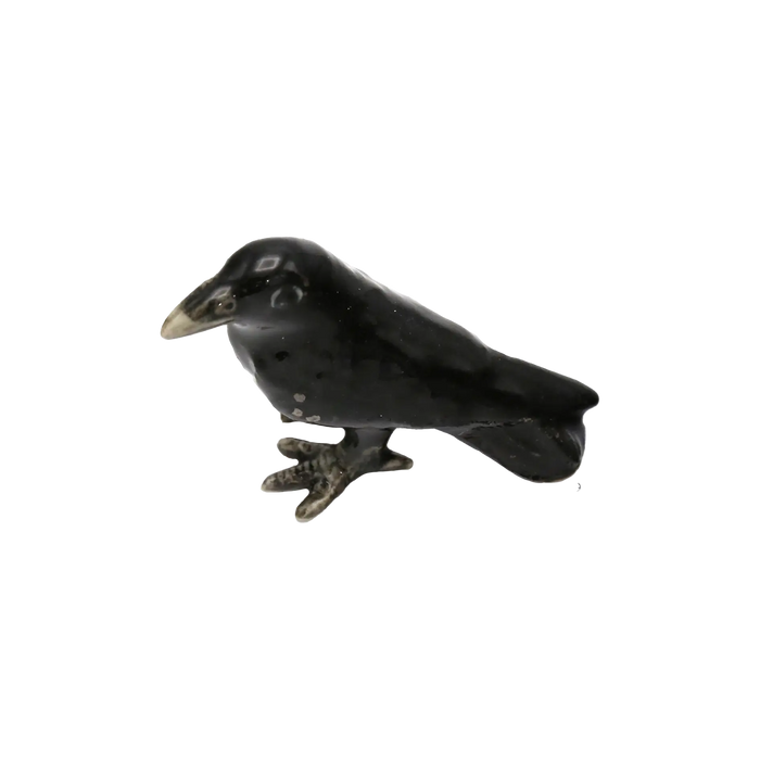 "Trickster" Raven Porcelain Miniature