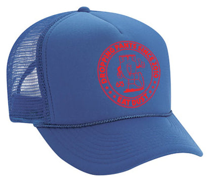 Trucker Dropping Pants Nylon Blue
