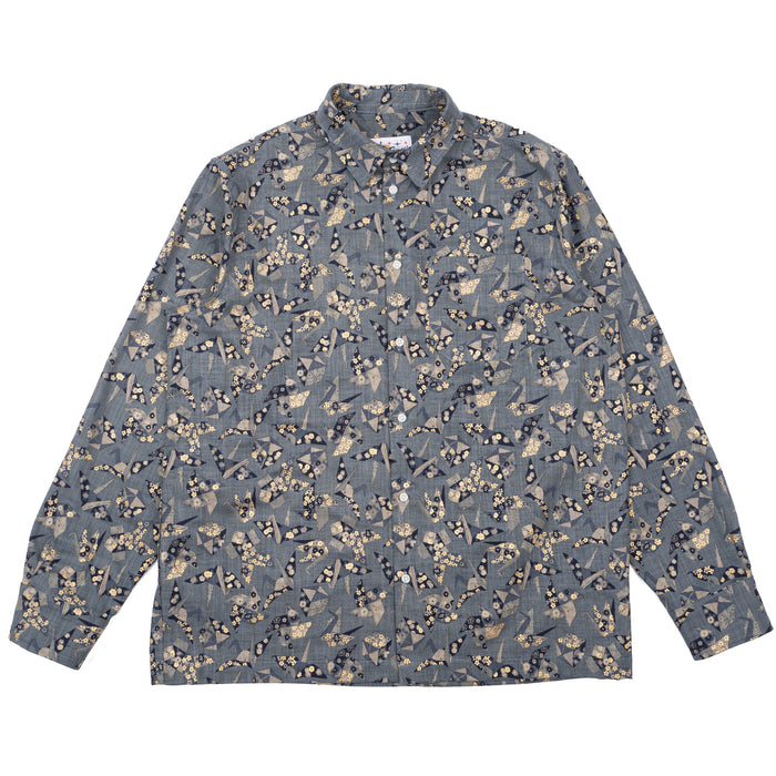 True Shirt - Origami Poplin - Blue by Naked & Famous Denim