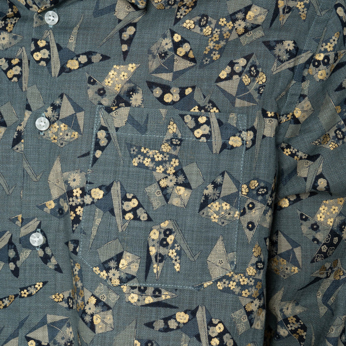 True Shirt - Origami Poplin - Blue by Naked & Famous Denim