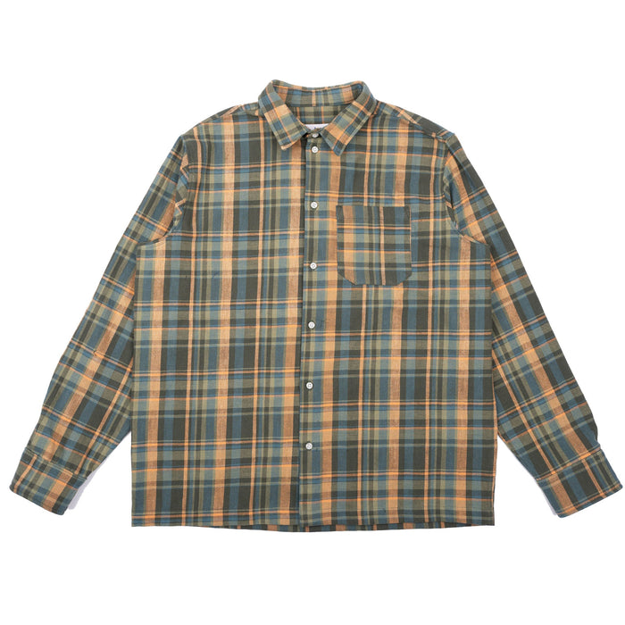 True Shirt - Slub Yarn Flannel - Green by Naked & Famous Denim