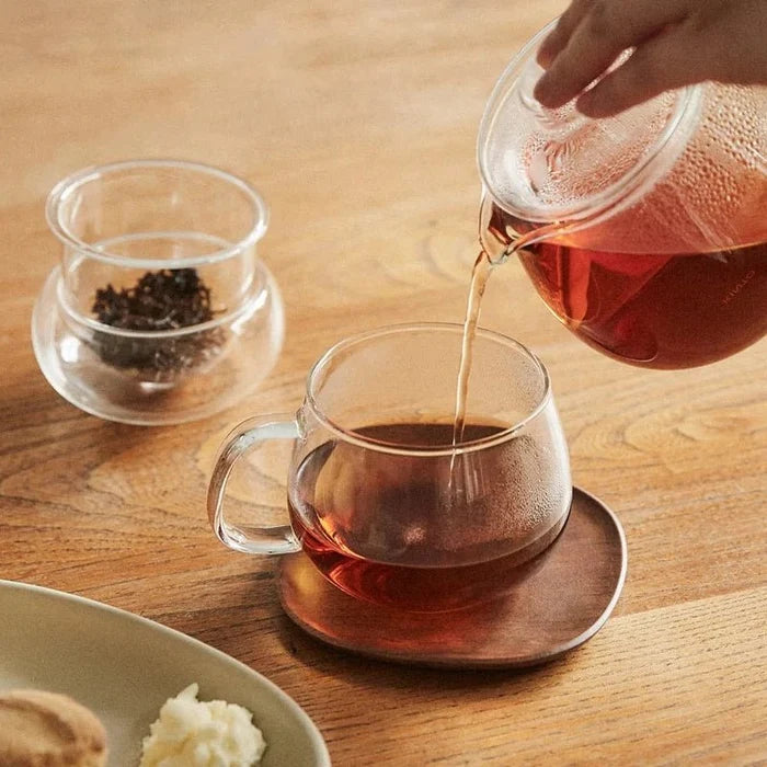 Unitea Heat-Resistant Glass Tea Strainer Holder