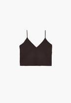 V-Neck Cropped Top - GANACHE