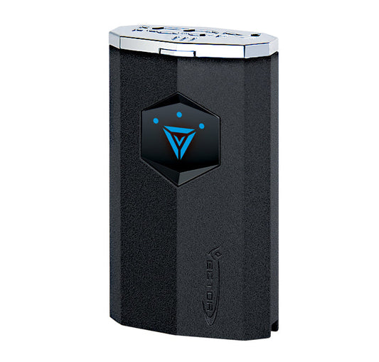 Vector Icon3 Black Crackle Matte Torch Lighter With Punch - ICON3-5