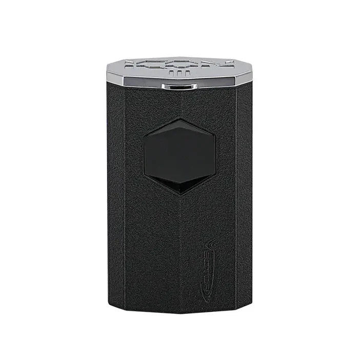 Vector Icon3 Black Crackle Matte Torch Lighter With Punch - ICON3-5