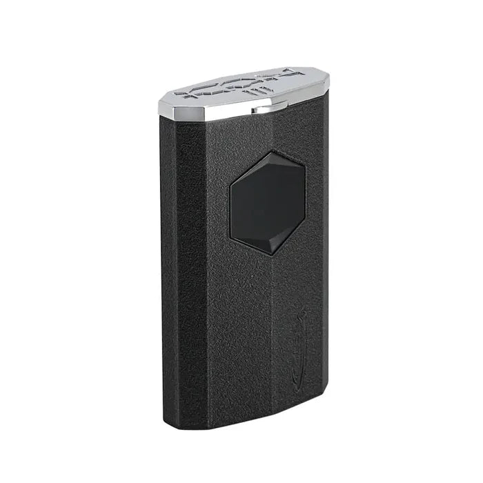 Vector Icon3 Black Crackle Matte Torch Lighter With Punch - ICON3-5