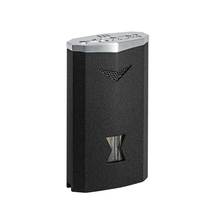 Vector Icon3 Black Crackle Matte Torch Lighter With Punch - ICON3-5