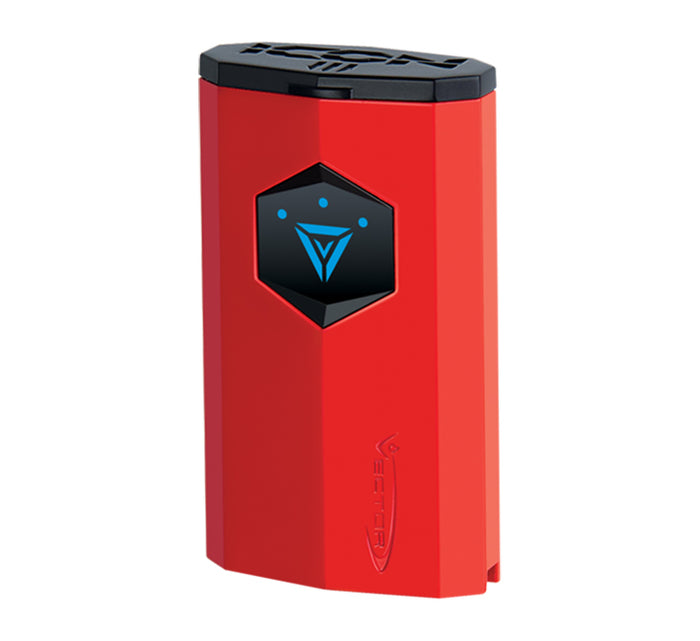 Vector Icon3 Red Lacquer Torch Lighter With Punch - ICON3-8