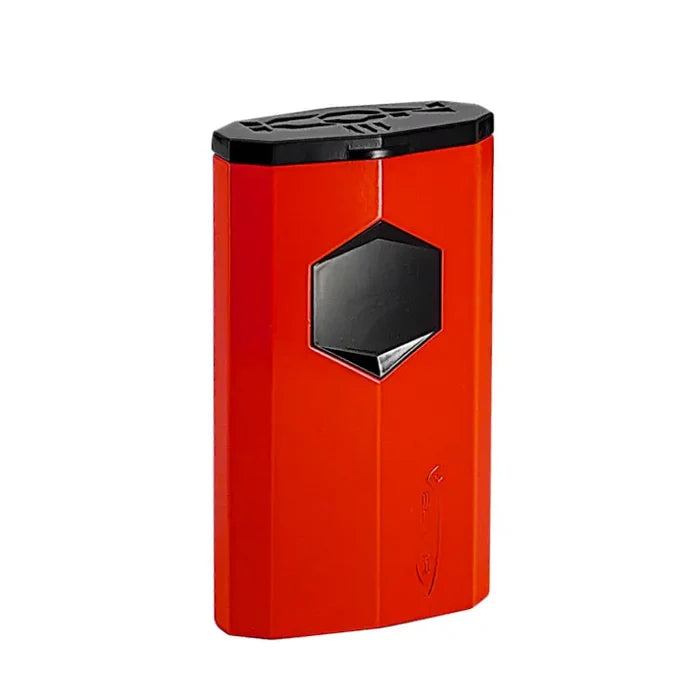 Vector Icon3 Red Lacquer Torch Lighter With Punch - ICON3-8