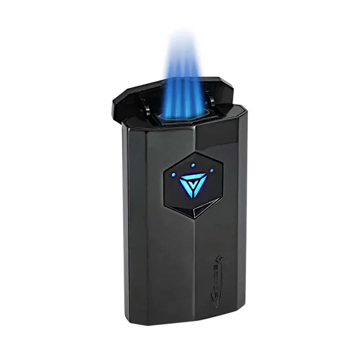 Vector Icon3 Sparkle Black Torch Lighter With Punch - ICON3-7