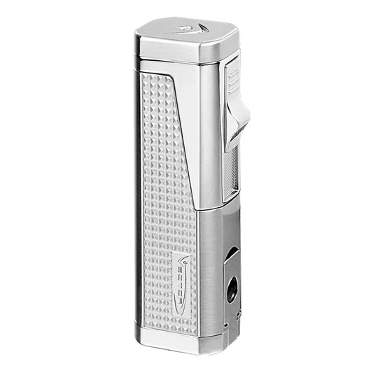 Vector Urbano Chrome Torch Lighter With Punch  - URBANO/1C