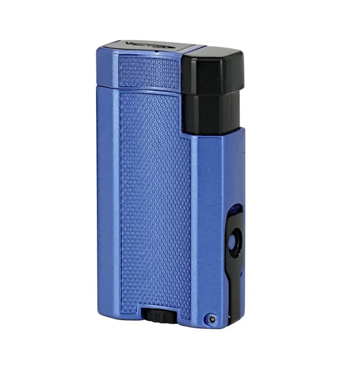 Vector V-Motion Blue Metallic Torch Lighter With Punch - VMOTION/06