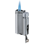 Vector V-Motion Chrome Metallic Torch Lighter With Punch - VMOTION1C