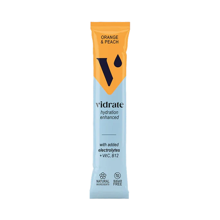 ViDrate Orange & Peach Electrolyte Hydration 10 Sachets