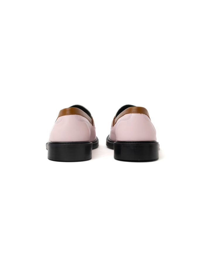 Vinny's Townee Tri-Tone Penny Loafer Leather Pink