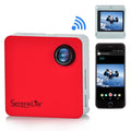 Wearable Camera 1080p HD WiFi Control Compact Red