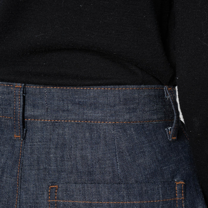 Wide Leg Trouser - 10oz Rinsed Denim - Indigo by Naked & Famous Denim