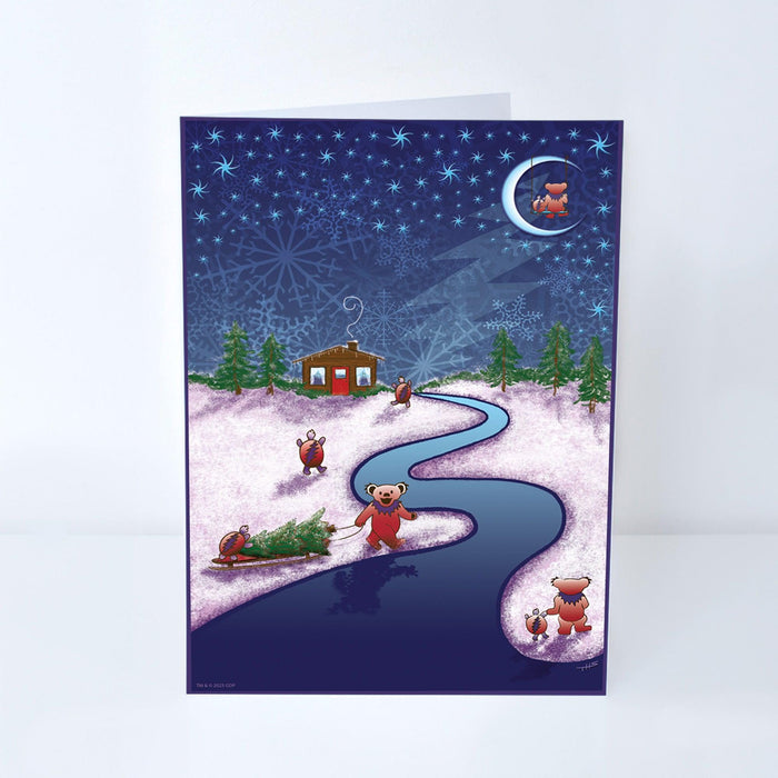 Winter River Holiday Greeting Card