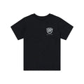 Womens Short Sleeve Tee Smiley Black