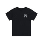 Womens Short Sleeve Tee Smiley Black