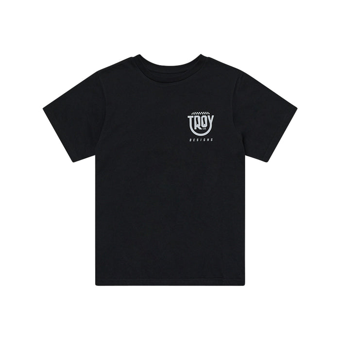 Womens Short Sleeve Tee Smiley Black