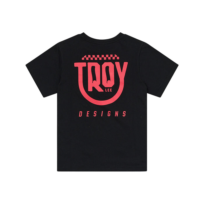 Womens Short Sleeve Tee Smiley Black