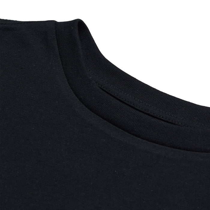 Womens Short Sleeve Tee Smiley Black