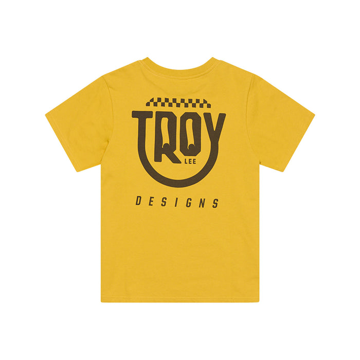 Womens Short Sleeve Tee Smiley Golden
