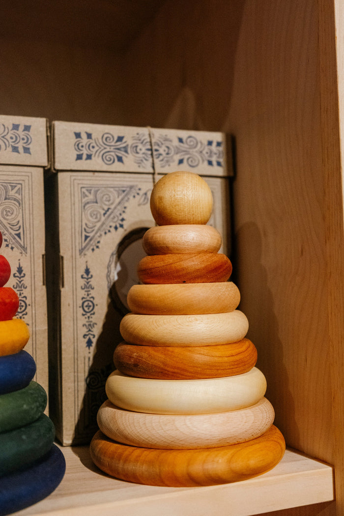 Wooden Round Pyramid