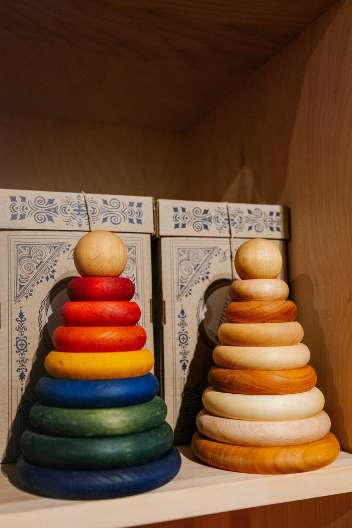 Wooden Round Pyramid