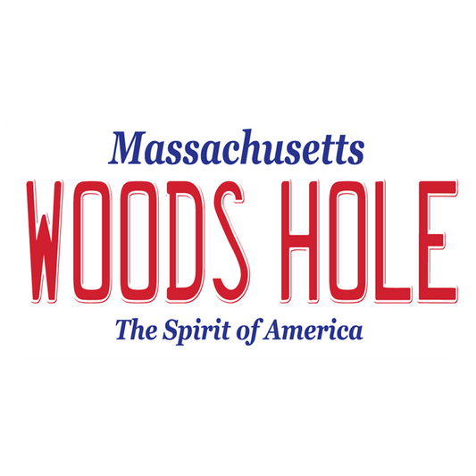 Woods Hole License Plate Sticker