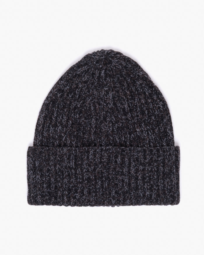 Wool Cashmere Beanie Anthracite Melange