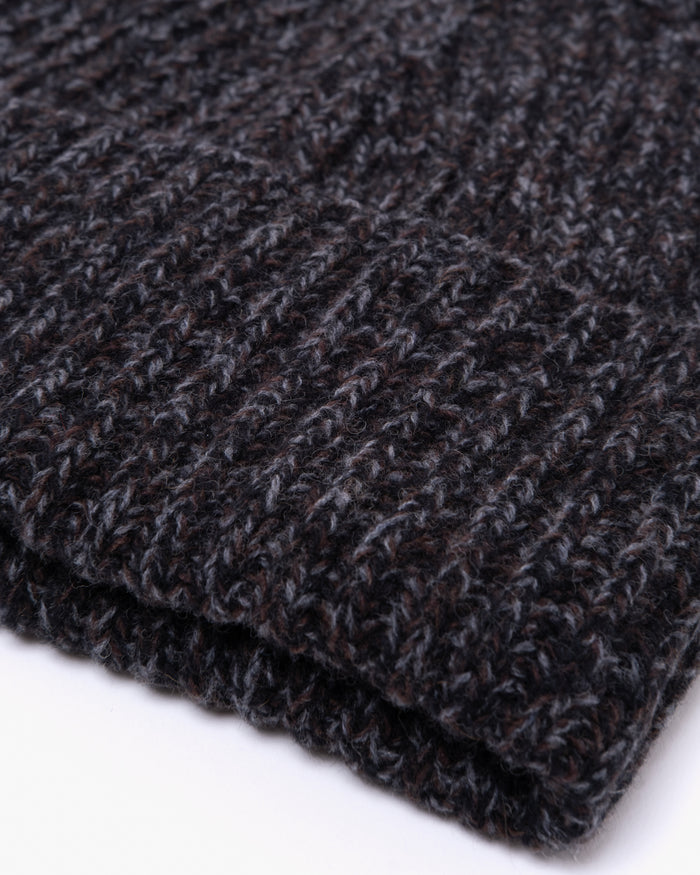 Wool Cashmere Beanie Anthracite Melange