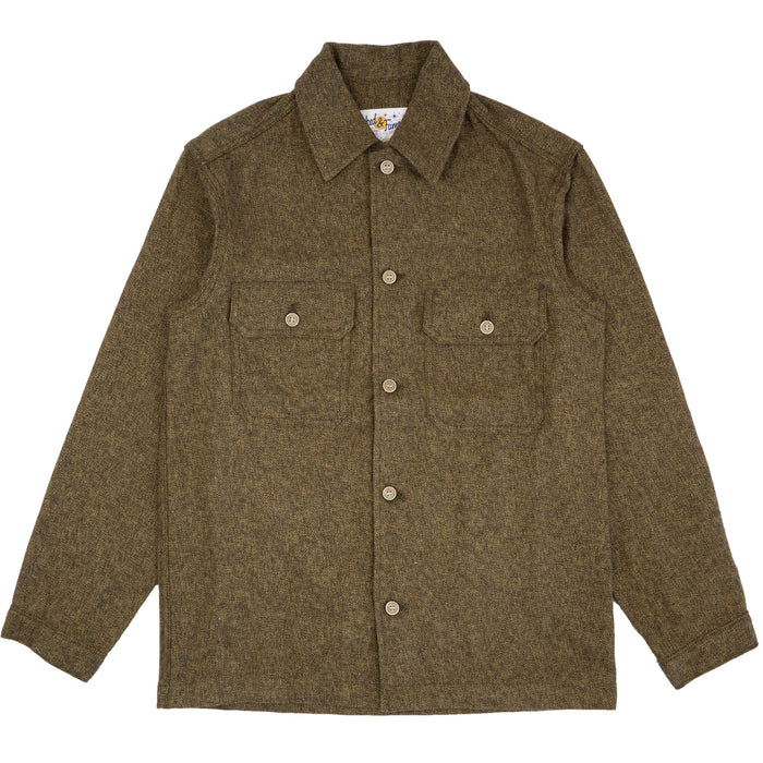Work Shirt - Herringbone Triple Twist - Forest by Naked & Famous Denim