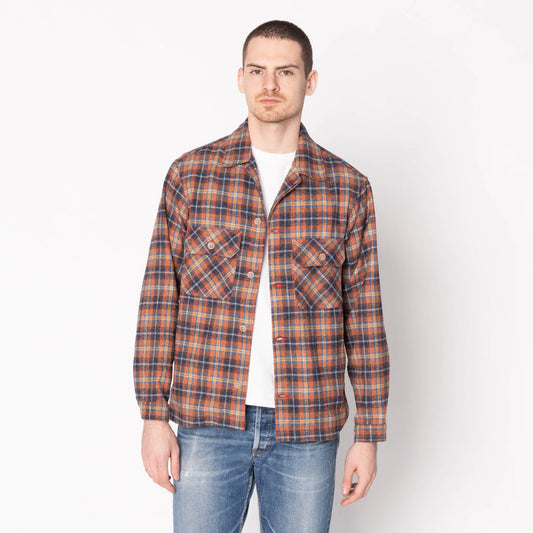 Work Shirt - Triple Twist Yarn Flannel - Red by Naked & Famous Denim