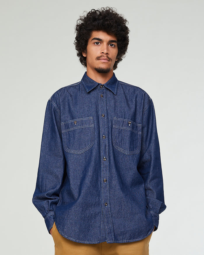 Worker Shirt Prisoners Denim Indigo