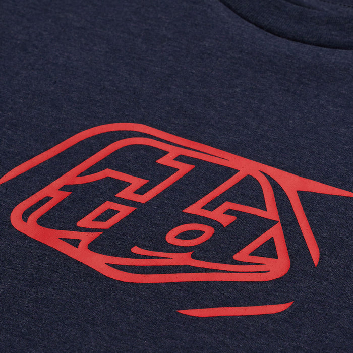 Youth Short Sleeve Tee Badge Navy Heather