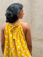 Zephyr Polka Pop Dress - Yellow