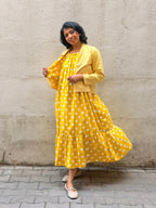 Zephyr Polka Pop Dress - Yellow